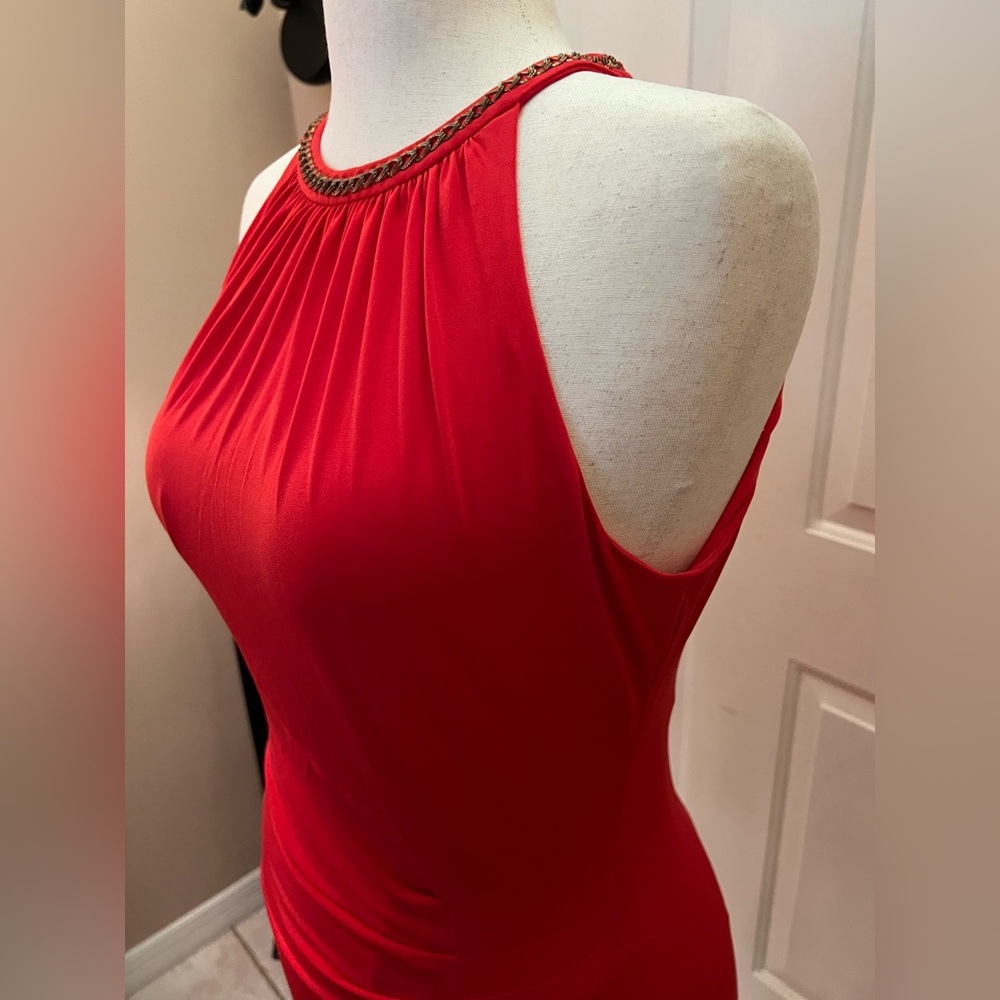 Cache Red Strapless Dress - Picture 5 of 8